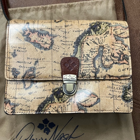 Patricia Nash European Map CrossBody Handbag - Picture 3 of 7